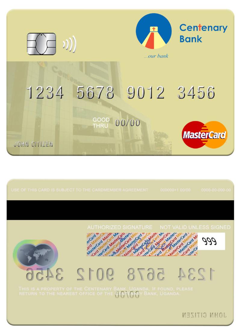 Uganda Centenary Bank mastercard